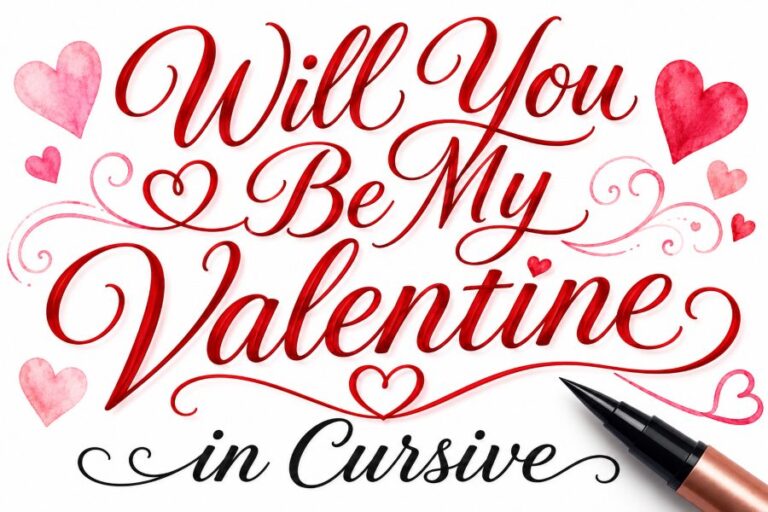 Will You Be My Valentine in Cursive: A Complete Writing Guide